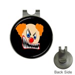 Evil clown Hat Clips with Golf Markers Front