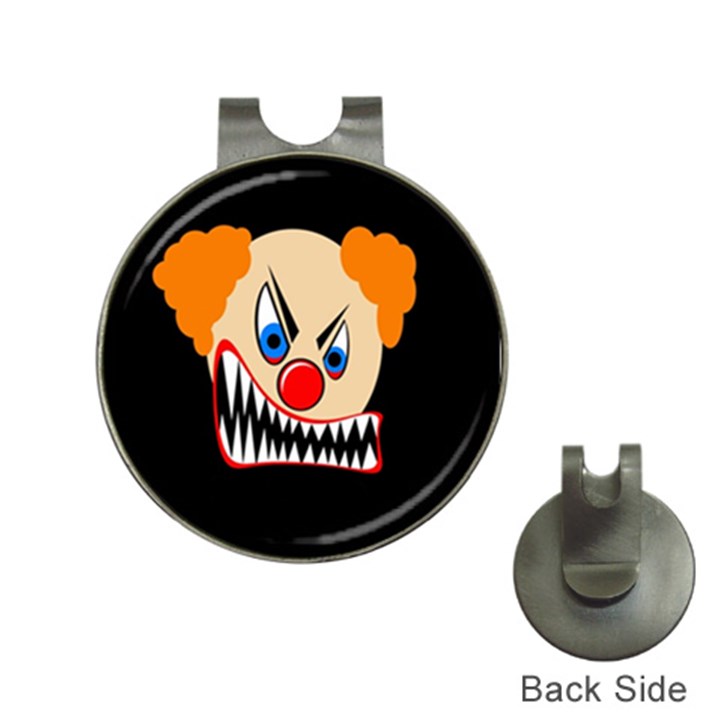 Evil clown Hat Clips with Golf Markers