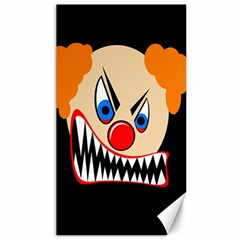 Evil Clown Canvas 40  X 72   by Valentinaart