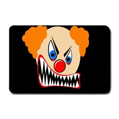 Evil Clown Small Doormat  by Valentinaart