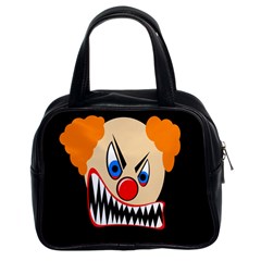 Evil Clown Classic Handbags (2 Sides) by Valentinaart