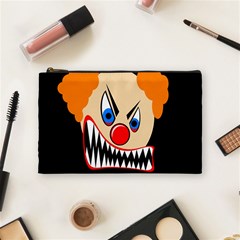 Evil Clown Cosmetic Bag (medium)  by Valentinaart