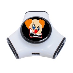 Evil Clown 3-port Usb Hub by Valentinaart