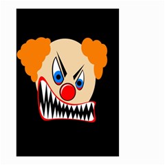 Evil Clown Small Garden Flag (two Sides) by Valentinaart