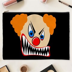 Evil Clown Cosmetic Bag (xxxl)  by Valentinaart