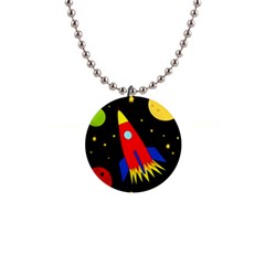 Spaceship Button Necklaces by Valentinaart