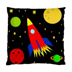 Spaceship Standard Cushion Case (one Side) by Valentinaart