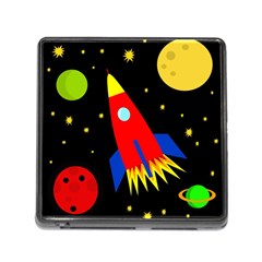 Spaceship Memory Card Reader (square) by Valentinaart