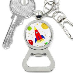 Transparent Spaceship Bottle Opener Key Chains by Valentinaart