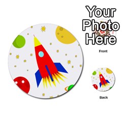 Transparent Spaceship Multi-purpose Cards (round)  by Valentinaart