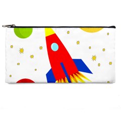 Transparent Spaceship Pencil Cases by Valentinaart