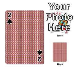 Mod Pink Green Pattern Playing Cards 54 Designs  by BrightVibesDesign