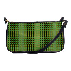 Mod Green Orange Pattern Shoulder Clutch Bags