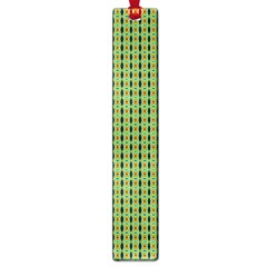 Mod Green Orange Pattern Large Book Marks