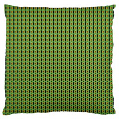 Mod Green Orange Pattern Standard Flano Cushion Case (two Sides) by BrightVibesDesign