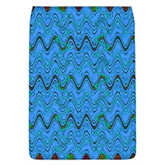 Blue Wavy Squiggles Flap Covers (l) 