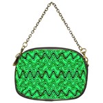 Green Wavy Squiggles Chain Purses (Two Sides)  Back