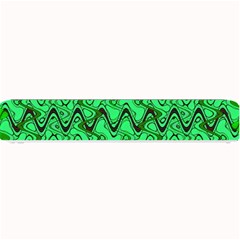 Green Wavy Squiggles Small Bar Mats