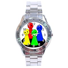 Don t Get Angry Stainless Steel Analogue Watch by Valentinaart