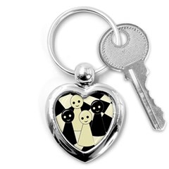 Chess Pieces Key Chains (heart)  by Valentinaart