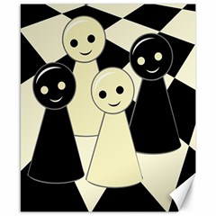 Chess Pieces Canvas 8  X 10  by Valentinaart