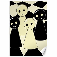 Chess Pieces Canvas 20  X 30   by Valentinaart