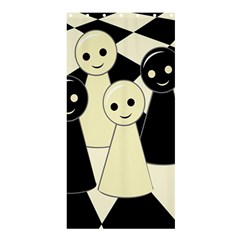 Chess Pieces Shower Curtain 36  X 72  (stall)  by Valentinaart