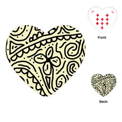 Artistic Abstraction Playing Cards (heart)  by Valentinaart