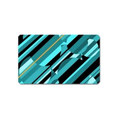 Blue Abstraction Magnet (name Card) by Valentinaart