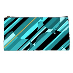 Blue Abstraction Pencil Cases by Valentinaart