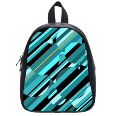 Blue Abstraction School Bags (small)  by Valentinaart