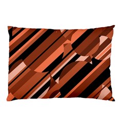 Orange Pattern Pillow Case (two Sides) by Valentinaart