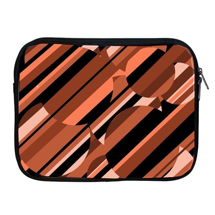 Orange pattern Apple iPad 2/3/4 Zipper Cases