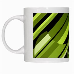 Green pattern White Mugs