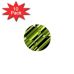 Green pattern 1  Mini Magnet (10 pack) 