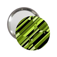 Green pattern 2.25  Handbag Mirrors