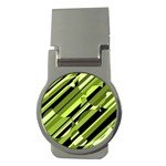 Green pattern Money Clips (Round)  Front