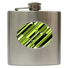 Green pattern Hip Flask (6 oz)