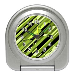 Green pattern Travel Alarm Clocks