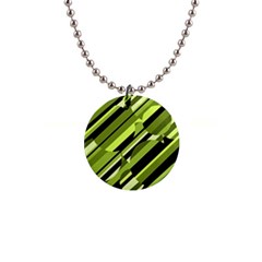 Green pattern Button Necklaces