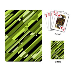 Green Pattern Playing Card by Valentinaart