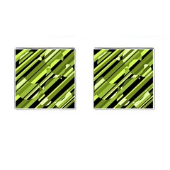 Green pattern Cufflinks (Square)