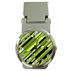 Green pattern Money Clip Watches