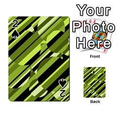 Green pattern Playing Cards 54 Designs 