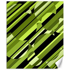 Green pattern Canvas 8  x 10 