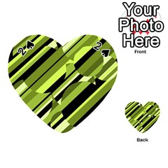 Green pattern Playing Cards 54 (Heart) 