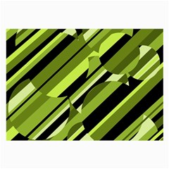 Green pattern Large Glasses Cloth (2-Side)