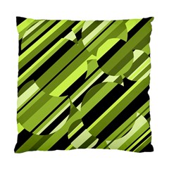 Green Pattern Standard Cushion Case (two Sides) by Valentinaart