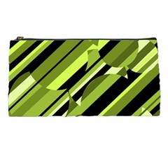 Green Pattern Pencil Cases by Valentinaart