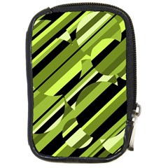 Green pattern Compact Camera Cases